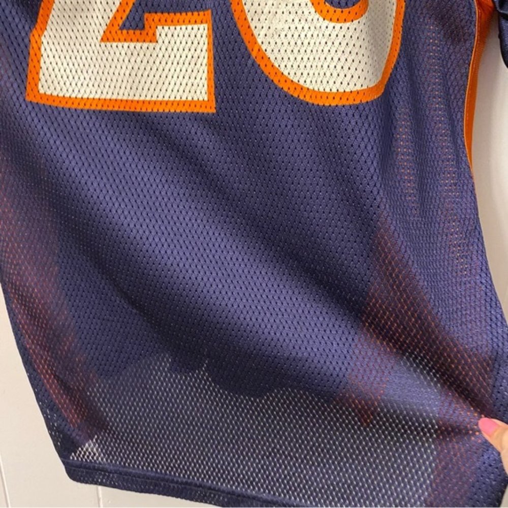 Reebok Denver Broncos Brian Dawkins Jersey 20 Football NFL Blue Orange Shirt - Picture 4 of 13